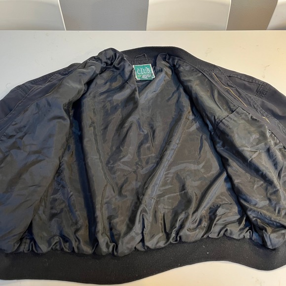 Bomber Jacket Ivy Club Vintage Zip Jacket Mens Size XXL Racer Classic Iconic - Picture 8 of 11